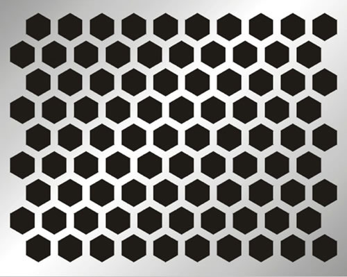 Hexangular perforated sheets